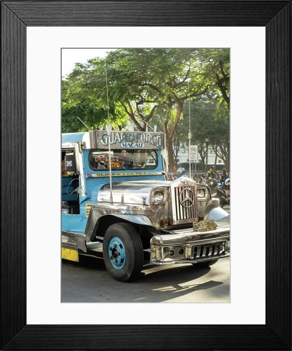 Framed Print : Jeepney in Intramuros, Manila, capital of The Philippines Framed Print : Jeepney in Intramuros, Manila, capital of The Philippines