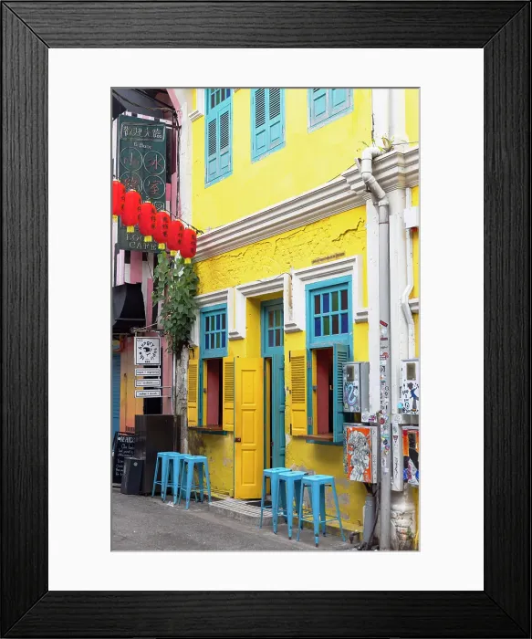 Framed Print : Lanterns and colourful building, Chinatown, Kuala Lumpur, Selangor, Malaysia Framed Print : Lanterns and colourful building, Chinatown, Kuala Lumpur, Selangor, Malaysia