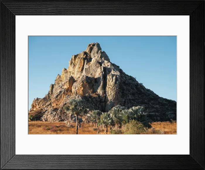 Framed Print : Majestic mountain, lush vegetation. Madagascar, Africa. Isalo National Park Framed Print : Majestic mountain, lush vegetation. Madagascar, Africa. Isalo National Park