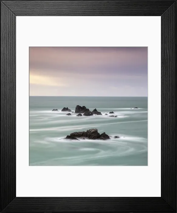 Framed Print : Rocks off Lizard point, Lizard Peninsula, Cornwall, England