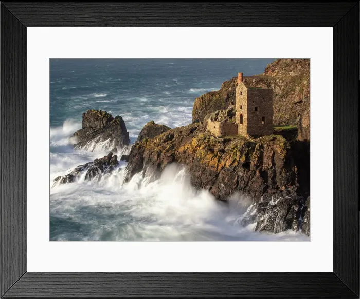 Framed Print : Crowns Engine Houses, Botallack, Cornwall, England