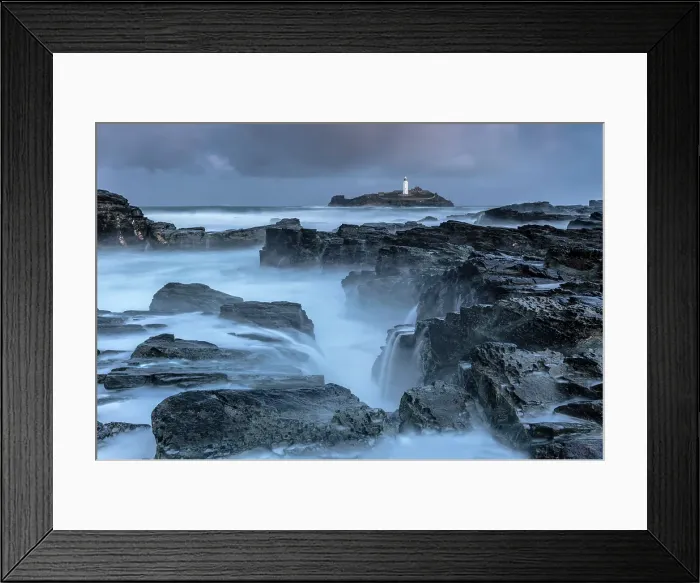 Framed Print : Godrevy Lightrhouse and Godrevy Island, near Hayle, North Cornwall, England Framed Print : Godrevy Lightrhouse and Godrevy Island, near Hayle, North Cornwall, England