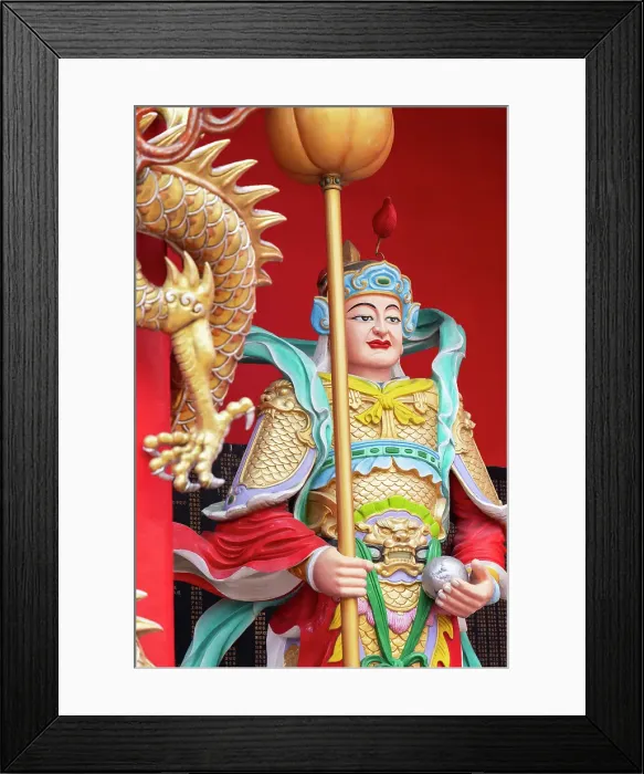 Framed Print : Statue inside Guan Di Temple, Chinatown, Kuala Lumpur, Selangor, Malaysia Framed Print : Statue inside Guan Di Temple, Chinatown, Kuala Lumpur, Selangor, Malaysia