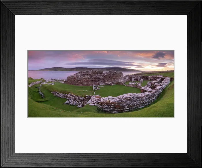 Framed Print : Sunrise over the Broch of Gurness, an iron age settlement on Mainland, Orkney, Scotland. Autumn (October) 2022 Framed Print : Sunrise over the Broch of Gurness, an iron age settlement on Mainland, Orkney, Scotland. Autumn (October) 2022