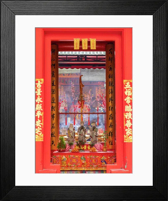 Framed Print : Guan Di Temple, Chinatown, Kuala Lumpur, Selangor, Malaysia