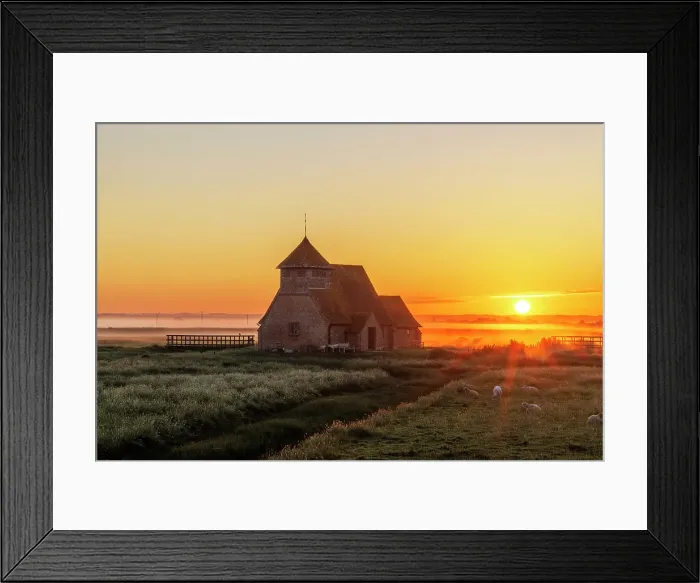 Framed Print : St. Thomas Becket Church, Fairfield, Romney Marsh, Kent, England, UK Framed Print : St. Thomas Becket Church, Fairfield, Romney Marsh, Kent, England, UK