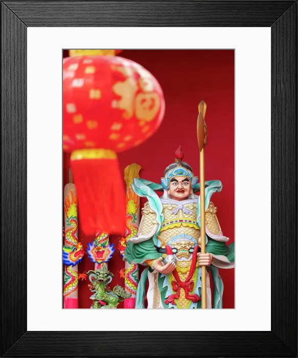 Framed Print : Statue inside Guan Di Temple, Chinatown, Kuala Lumpur, Selangor, Malaysia Framed Print : Statue inside Guan Di Temple, Chinatown, Kuala Lumpur, Selangor, Malaysia