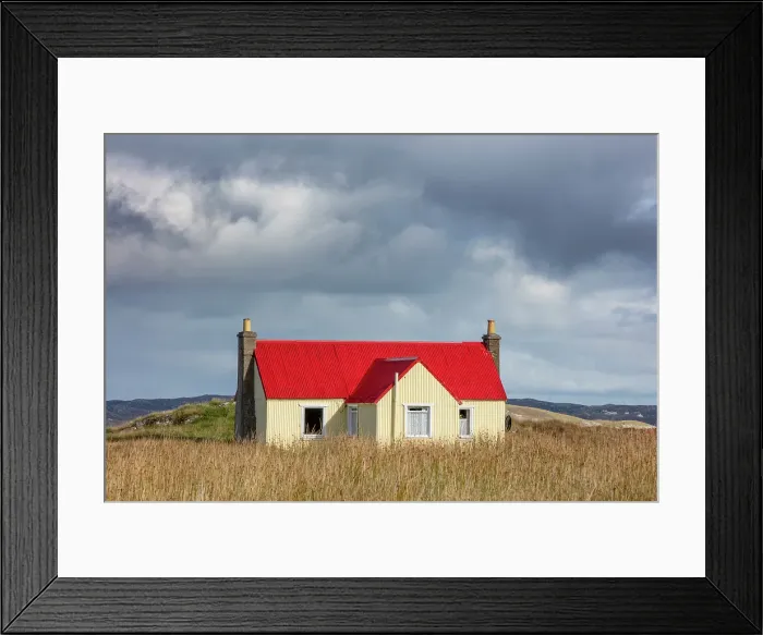 Framed Print : Isolated house on the Golden Road, Isle of Harris, Outer Hebrides, Scotland Framed Print : Isolated house on the Golden Road, Isle of Harris, Outer Hebrides, Scotland