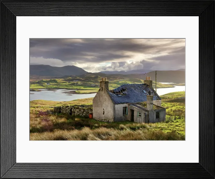 Framed Print : Abandoned croft, Balallan, Isle of Lewis, Outer Hebrides, Scotland Framed Print : Abandoned croft, Balallan, Isle of Lewis, Outer Hebrides, Scotland