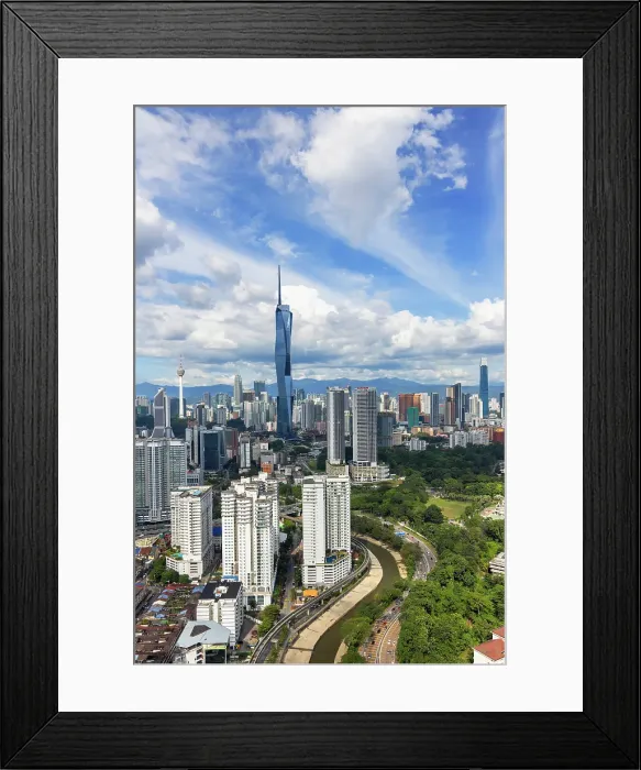 Framed Print : Skyline with Merdeka 118 skyscraper, Kuala Lumpur, Selangor, Malaysia
