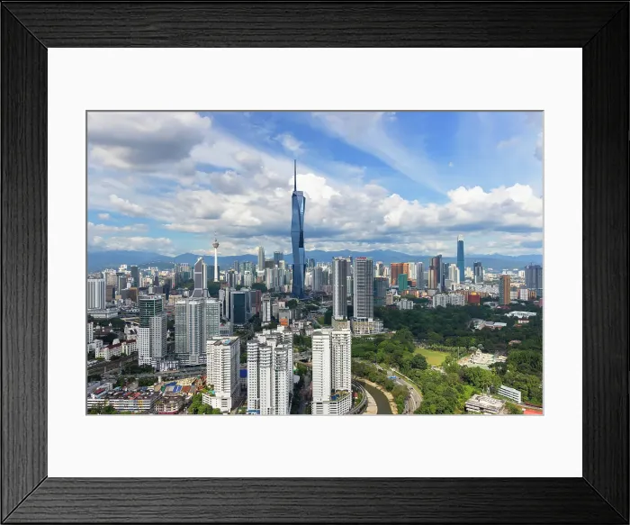 Framed Print : Skyline with Merdeka 118 skyscraper, Kuala Lumpur, Selangor, Malaysia Framed Print : Skyline with Merdeka 118 skyscraper, Kuala Lumpur, Selangor, Malaysia