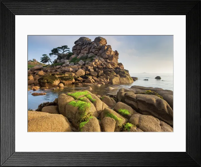 Framed Print : France, Brittany, Cotes d'Armor, Cote de Granit Rose Framed Print : France, Brittany, Cotes d'Armor, Cote de Granit Rose
