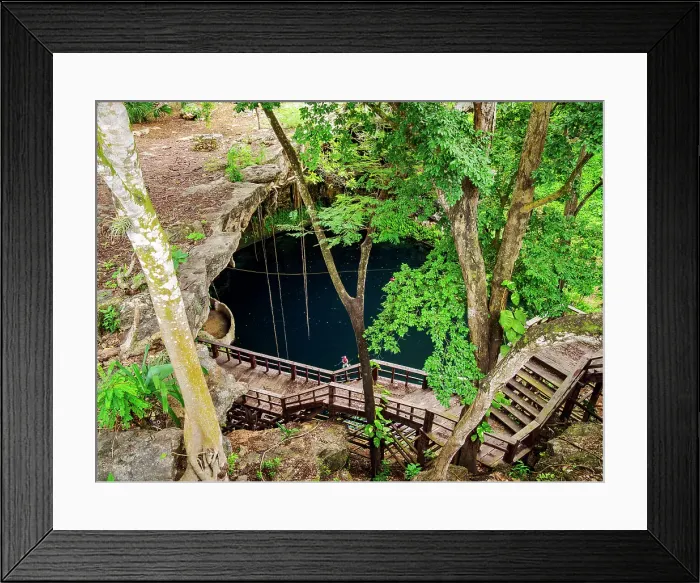 Framed Print : Cenote Zaci, Valladolid, Yucatan State, Mexico Framed Print : Cenote Zaci, Valladolid, Yucatan State, Mexico