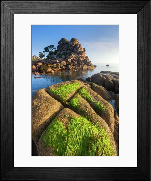Framed Print : France, Brittany, Cotes d'Armor, Cote de Granit Rose