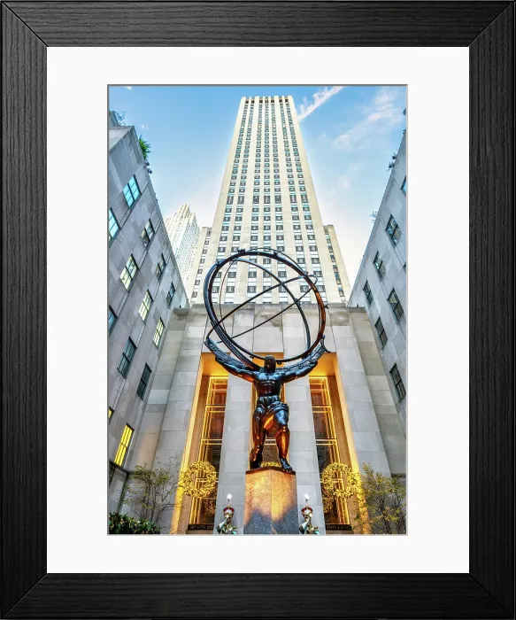 Framed Print : Atlas Satue Manhattan, New York City, USA Framed Print : Atlas Satue Manhattan, New York City, USA