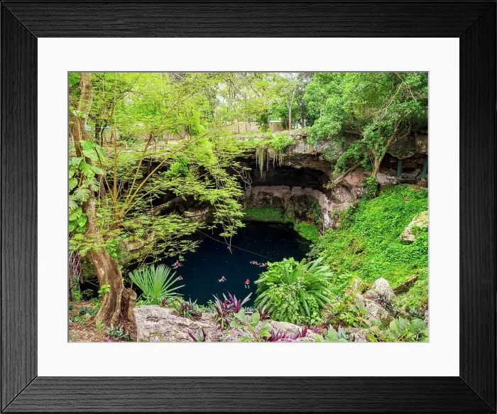 Framed Print : Cenote Zaci, Valladolid, Yucatan State, Mexico Framed Print : Cenote Zaci, Valladolid, Yucatan State, Mexico