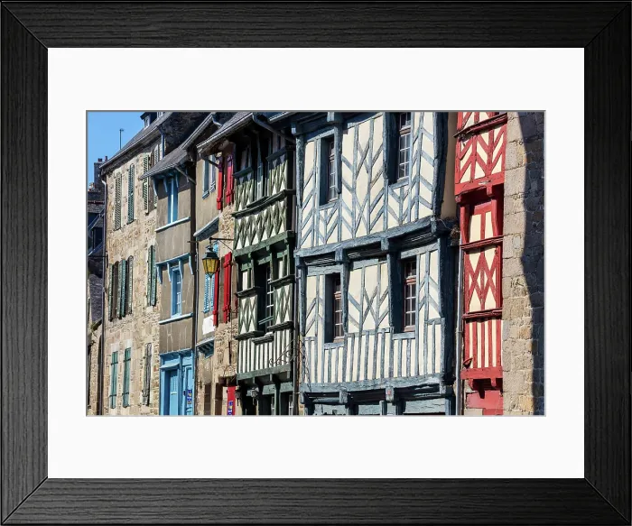 Framed Print : France, Brittany, Cotes d'Armor, Treguier town, old town Framed Print : France, Brittany, Cotes d'Armor, Treguier town, old town