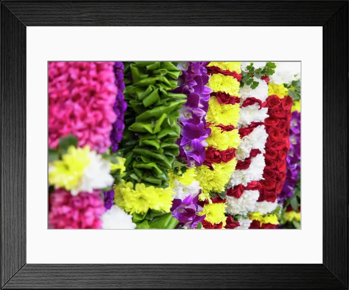 Framed Print : Flower garlands, Little India, Brickfields, Kuala Lumpur, Selangor, Malaysia Framed Print : Flower garlands, Little India, Brickfields, Kuala Lumpur, Selangor, Malaysia