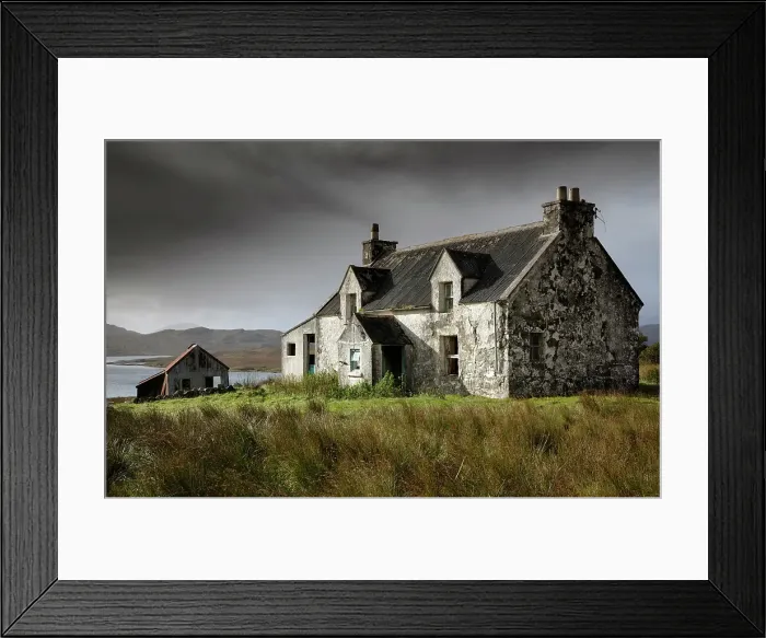 Framed Print : Abandoned croft, Isle of Lewis, Outer Hebrides, Scotland
