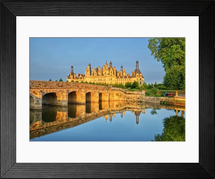 Framed Print : France, Centre-Val de Loire, Valle della Loira, Loir-et-Cher. Castello di Chambord, Château de Chambord View of the Castle built in year 1519 by french king Francois I Framed Print : France, Centre-Val de Loire, Valle della Loira, Loir-et-Cher. Castello di Chambord, Château de Chambord View of the Castle built in year 1519 by french king Francois I