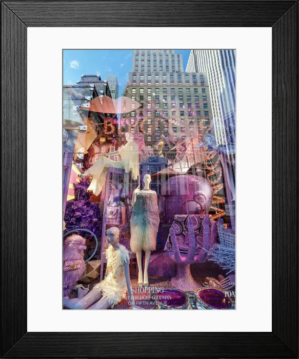 Framed Print : Holiday Shopping on Fifth Avenue with Luxury Brand, Stores like Bergdorf and Goodman Manhattan, New York City, USA Framed Print : Holiday Shopping on Fifth Avenue with Luxury Brand, Stores like Bergdorf and Goodman Manhattan, New York City, USA