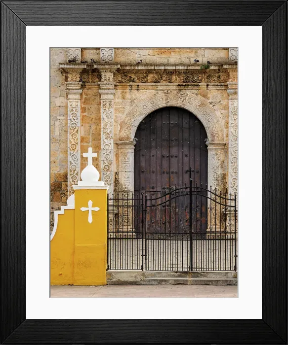 Framed Print : Cathedral of San Servacio, detailed view, Valladolid, Yucatan State, Mexico Framed Print : Cathedral of San Servacio, detailed view, Valladolid, Yucatan State, Mexico