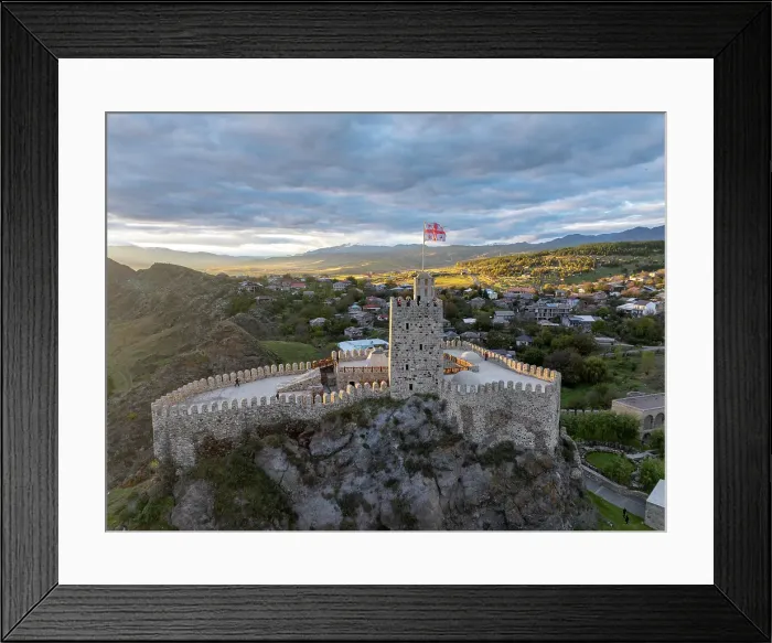 Framed Print : Aerial view of Rabati Castle at sunset, Akhaltsikhe, Meskheti, Samtskhe-Javakheti, Georgia Framed Print : Aerial view of Rabati Castle at sunset, Akhaltsikhe, Meskheti, Samtskhe-Javakheti, Georgia