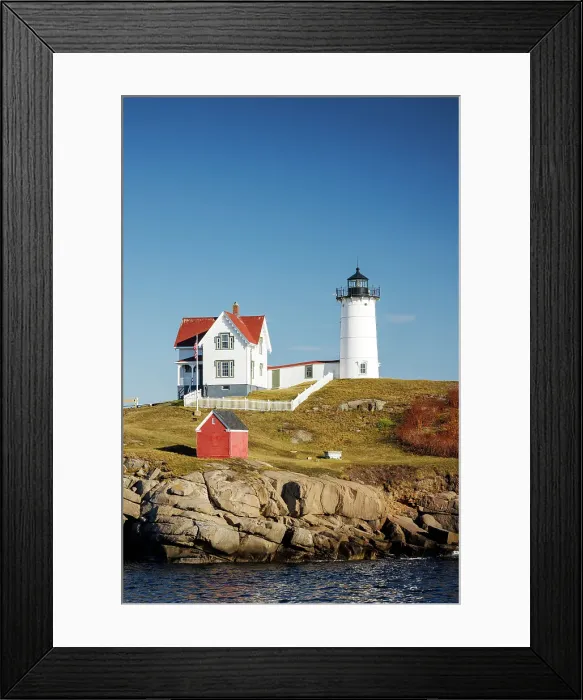 Framed Print : Cape Neddick Lighthouse, York, Maine, New England, USA Framed Print : Cape Neddick Lighthouse, York, Maine, New England, USA