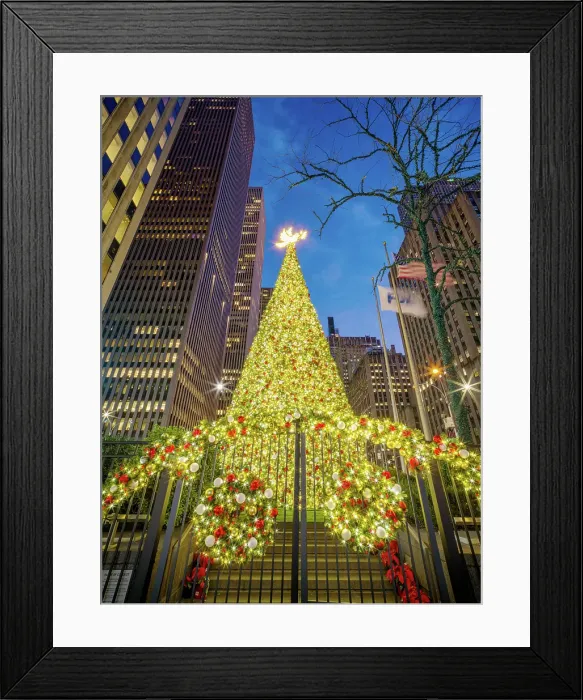 Framed Print : Fox News Tv Station and the all american Christmas tree, at Fox Square Manhattan, New York City, USA Framed Print : Fox News Tv Station and the all american Christmas tree, at Fox Square Manhattan, New York City, USA