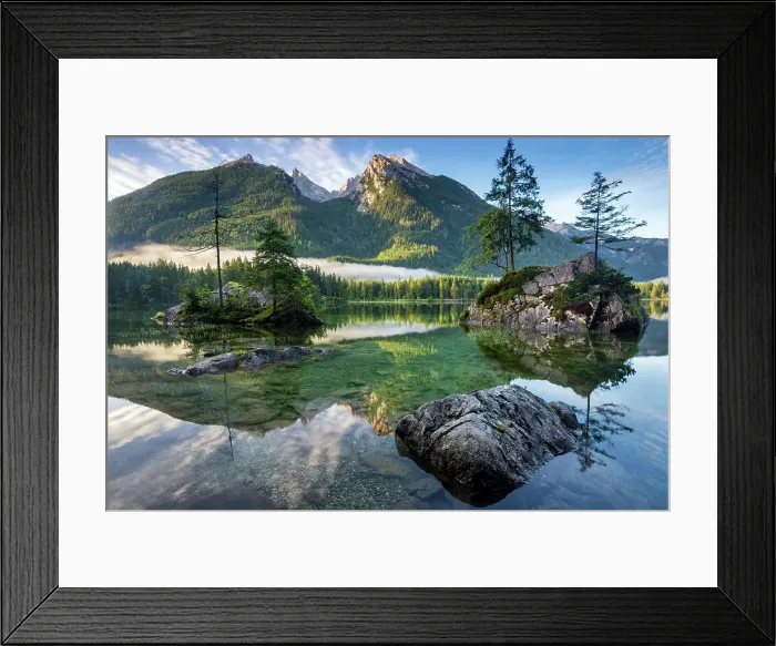 Framed Print : Germany, Bavaria, Hintersee lake Framed Print : Germany, Bavaria, Hintersee lake