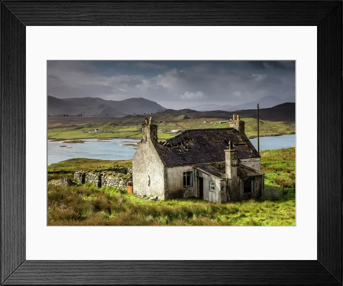 Framed Print : Abandoned croft, Balallan, Isle of Lewis, Outer Hebrides, Scotland Framed Print : Abandoned croft, Balallan, Isle of Lewis, Outer Hebrides, Scotland
