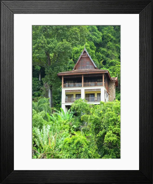 Framed Print : Chalet in rainforest at Berjaya Langkawi Resort, Langkawi, Kedah, Malaysia Framed Print : Chalet in rainforest at Berjaya Langkawi Resort, Langkawi, Kedah, Malaysia