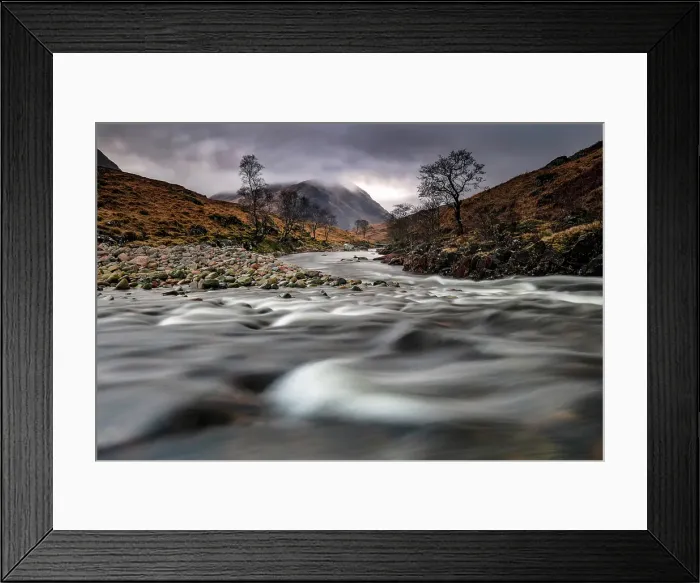 Framed Print : River Etive, Glen Etive, near Rannoch Moor, Highlands, Scotland Framed Print : River Etive, Glen Etive, near Rannoch Moor, Highlands, Scotland
