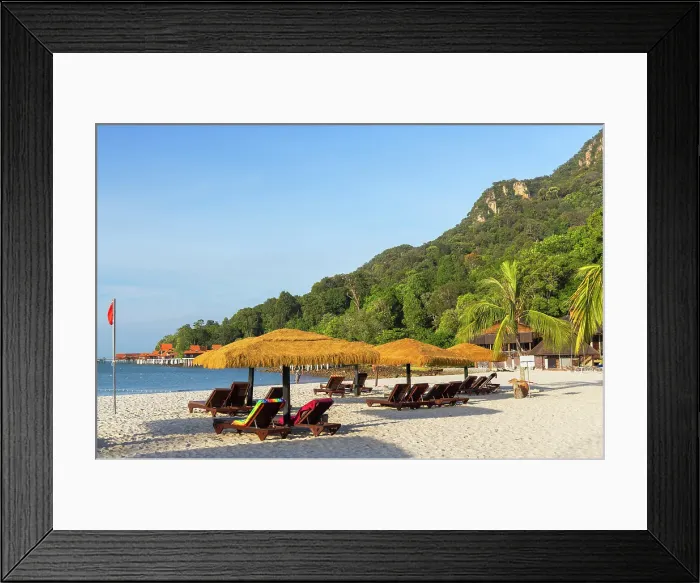 Framed Print : Beach at Berjaya Langkawi Resort, Langkawi, Kedah, Malaysia Framed Print : Beach at Berjaya Langkawi Resort, Langkawi, Kedah, Malaysia