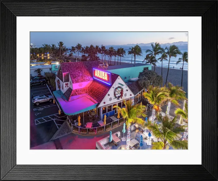 Framed Print : Aerial View of Lauderdale by the Sea, Lauderdale by the Sea, Fort Lauderdale, Florida, USA Framed Print : Aerial View of Lauderdale by the Sea, Lauderdale by the Sea, Fort Lauderdale, Florida, USA
