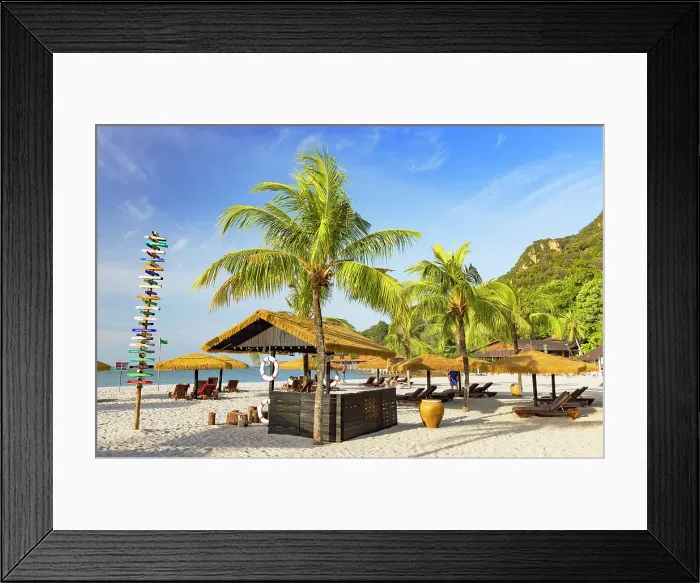 Framed Print : Beach at Berjaya Langkawi Resort, Langkawi, Kedah, Malaysia Framed Print : Beach at Berjaya Langkawi Resort, Langkawi, Kedah, Malaysia