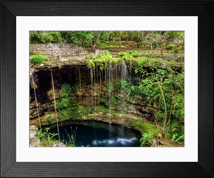 Framed Print : Cenote Saamal, Valladolid, Yucatan State, Mexico Framed Print : Cenote Saamal, Valladolid, Yucatan State, Mexico