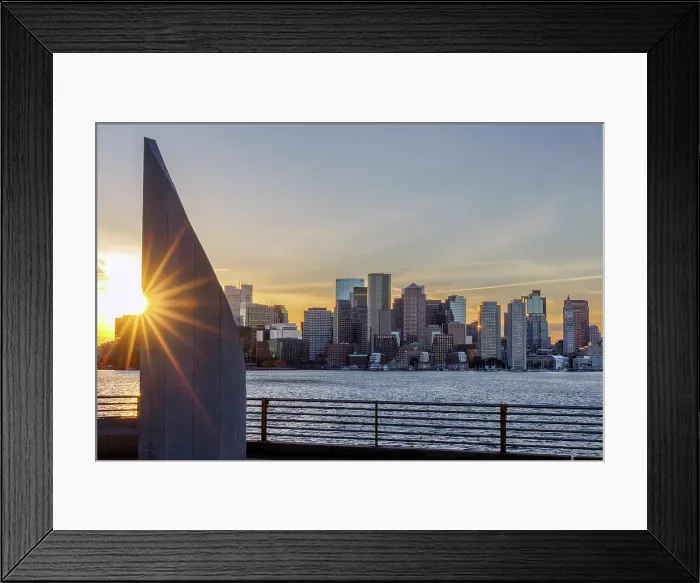 Framed Print : Boston skyline and monument, Boston, Massachusetts, USA Framed Print : Boston skyline and monument, Boston, Massachusetts, USA