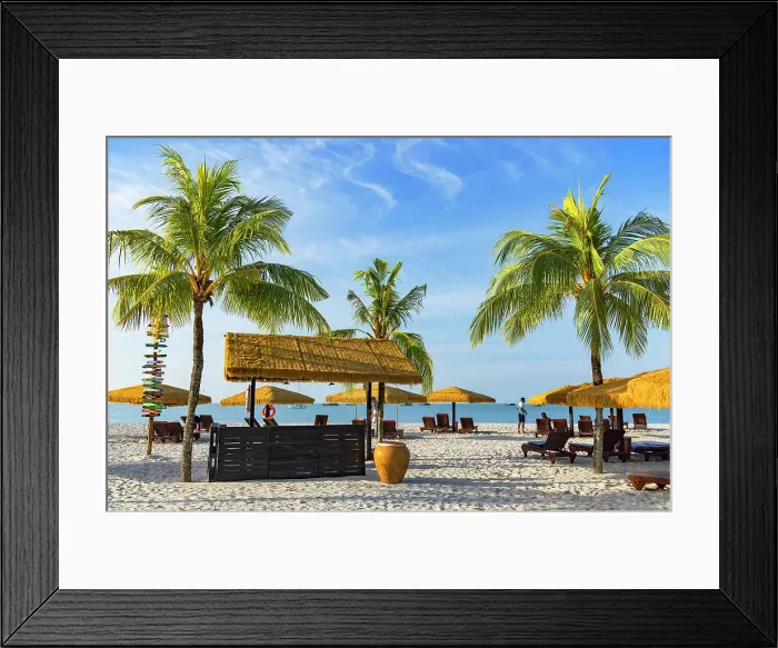 Framed Print : Beach at Berjaya Langkawi Resort, Langkawi, Kedah, Malaysia Framed Print : Beach at Berjaya Langkawi Resort, Langkawi, Kedah, Malaysia