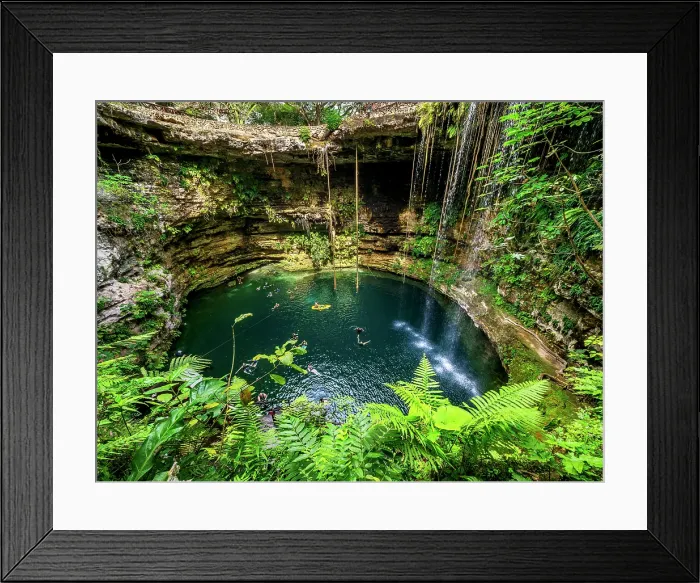 Framed Print : Cenote Saamal, Valladolid, Yucatan State, Mexico Framed Print : Cenote Saamal, Valladolid, Yucatan State, Mexico