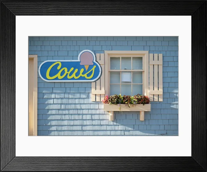 Framed Print : Cows Icecream, Charlottetown, Prince Edward Island, Canada, North America Framed Print : Cows Icecream, Charlottetown, Prince Edward Island, Canada, North America