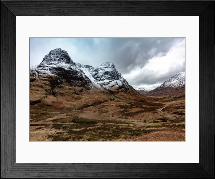 Framed Print : Glencoe in winter, Highland, Scotland Framed Print : Glencoe in winter, Highland, Scotland