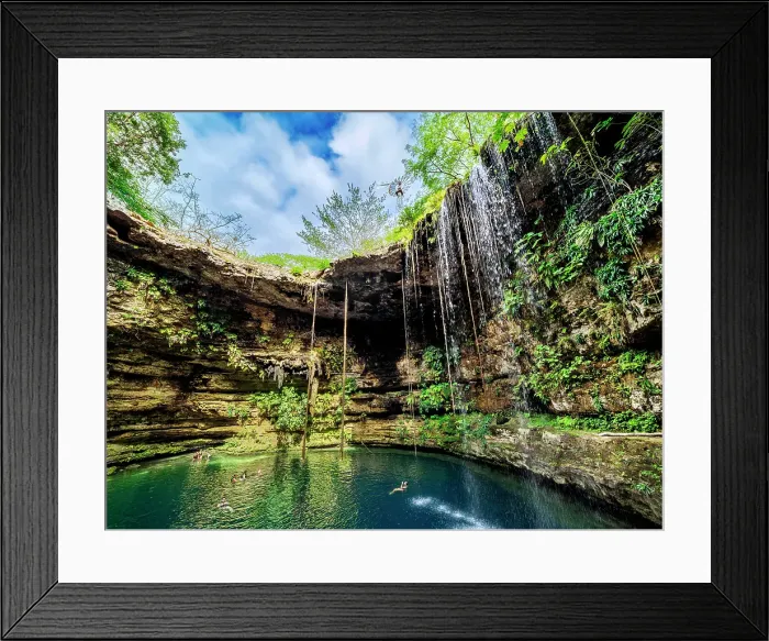 Framed Print : Cenote Saamal, Valladolid, Yucatan State, Mexico Framed Print : Cenote Saamal, Valladolid, Yucatan State, Mexico