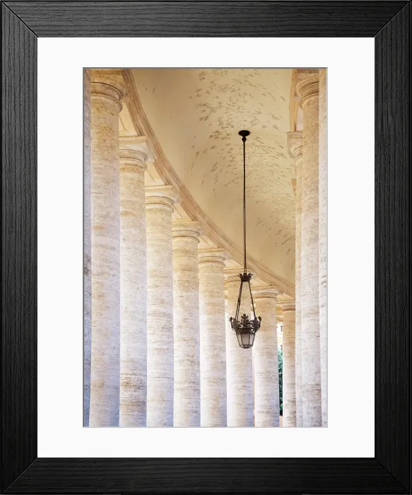 Framed Print : The colonnade of Saint Peter's Basilica, Vatican City, Rome, Italy Framed Print : The colonnade of Saint Peter's Basilica, Vatican City, Rome, Italy