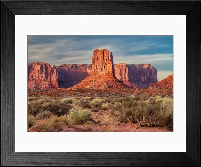 Framed Print : Sunset view over Monument Valley Navajo Tribal Park, Utah-Arizona, USA Framed Print : Sunset view over Monument Valley Navajo Tribal Park, Utah-Arizona, USA