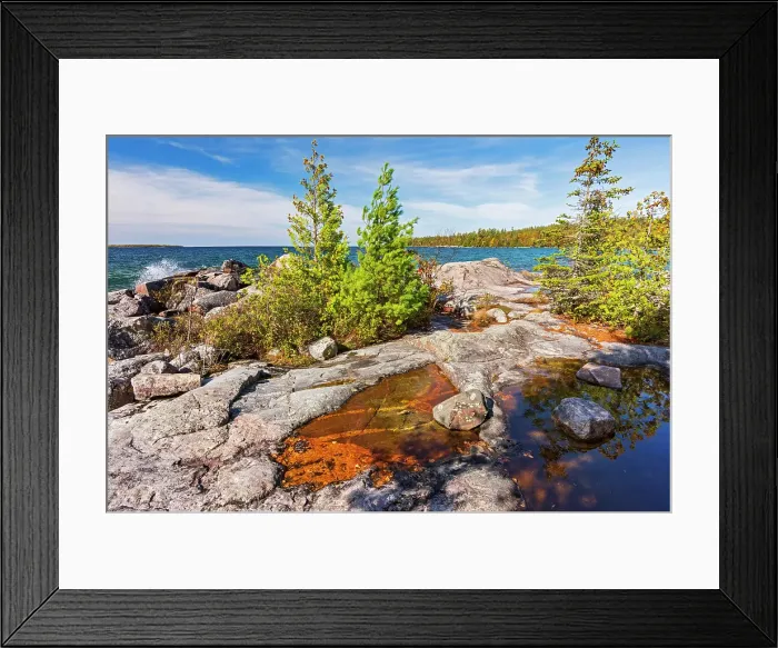 Framed Print : Rocky shoreline of Lake Superior at Katherine Cove, Lake Superior Provincial Park, Ontario, Canada Framed Print : Rocky shoreline of Lake Superior at Katherine Cove, Lake Superior Provincial Park, Ontario, Canada