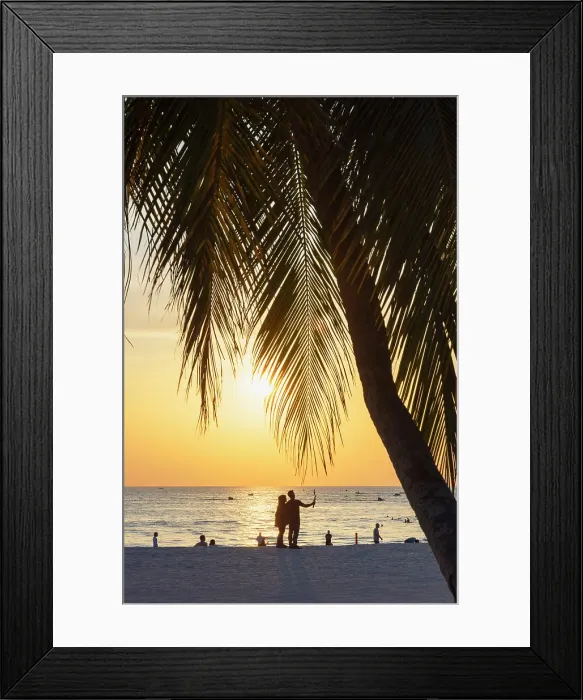 Framed Print : Couple on Cenang Beach at sunset, Langkawi, Kedah, Malaysia Framed Print : Couple on Cenang Beach at sunset, Langkawi, Kedah, Malaysia