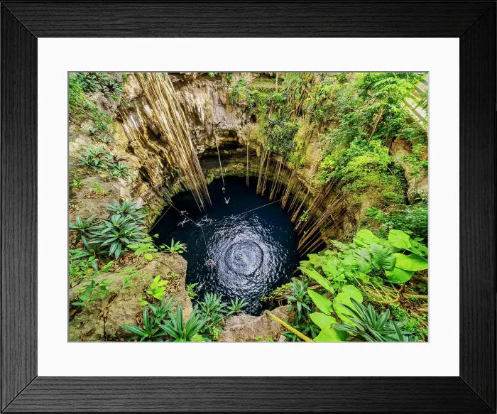 Framed Print : Cenote Oxman, Valladolid, Yucatan State, Mexico Framed Print : Cenote Oxman, Valladolid, Yucatan State, Mexico