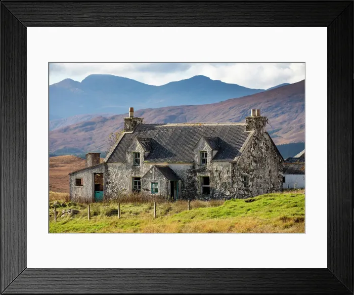 Framed Print : Abandoned croft, Isle of Lewis Outer Hebrides, Scotland