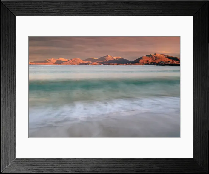 Framed Print : South Harris hills from Traigh Rosamol, Luskentyre, Isle of Harris, Outer Hebrides, Scotland Framed Print : South Harris hills from Traigh Rosamol, Luskentyre, Isle of Harris, Outer Hebrides, Scotland